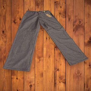 Deadstock NWT ESMX Brown Jeans Mens 34x34 Straight Leg Denim Y2K